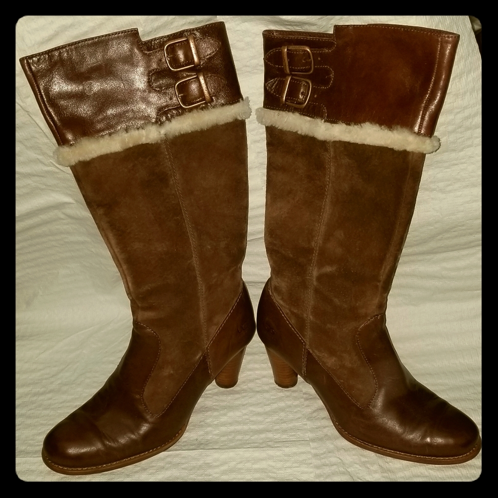 UGG LEATHER, SUEDE, SHEARLING DRESSY BOOT